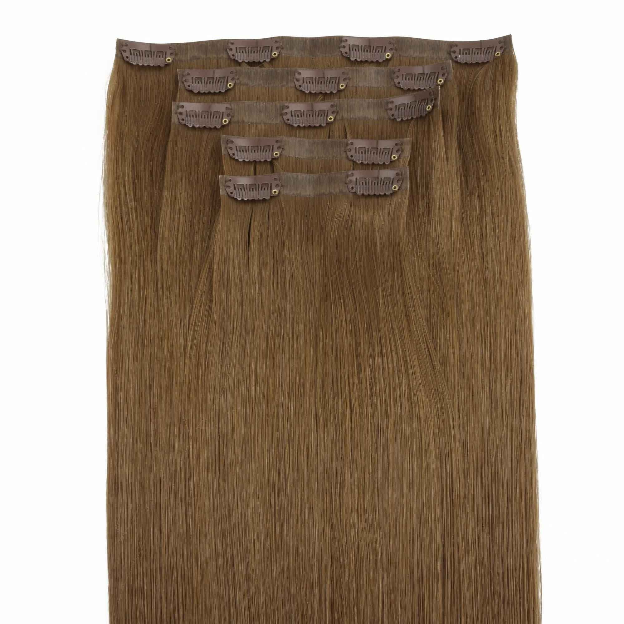 Medium Chestnut Brown Seamless Clip-ins