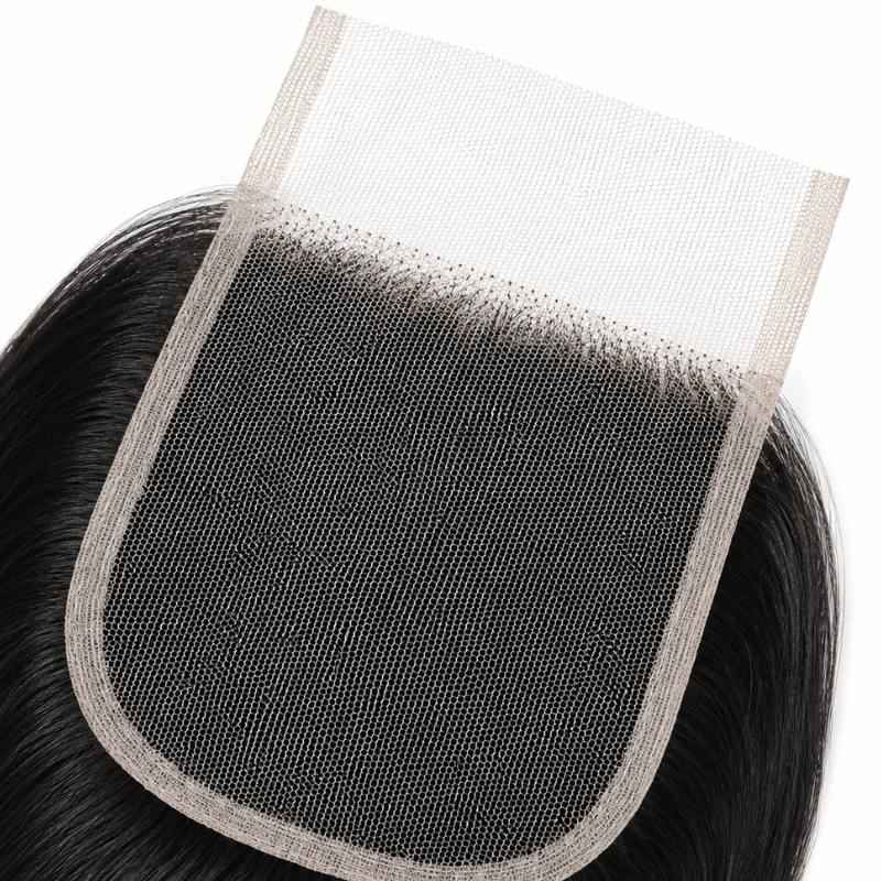 Straight 4x4 Transparent Lace Closure