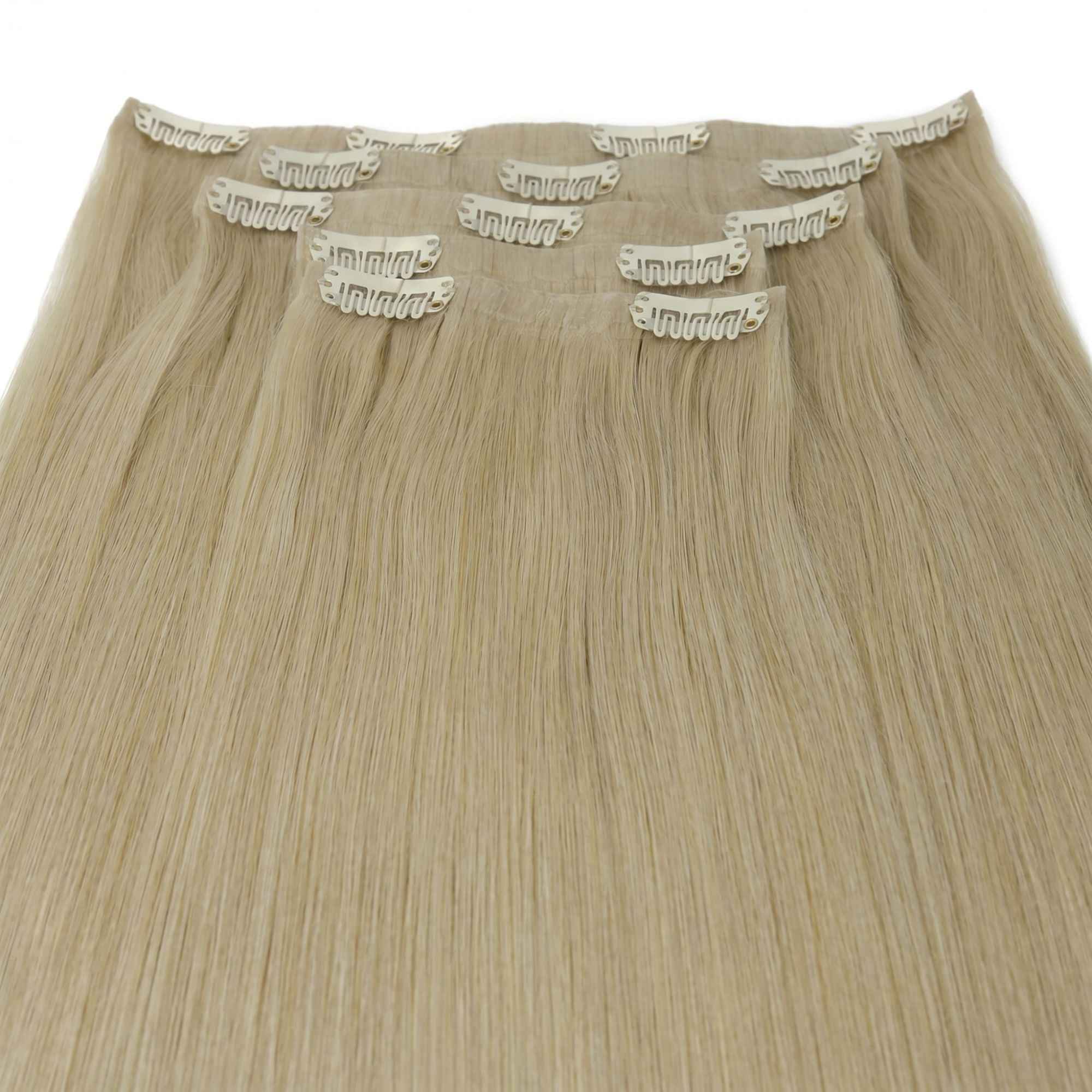 Warm Honey Blonde Invisible Clip-ins